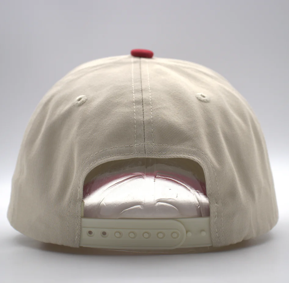 Red & Cream Dubby Hat - Image 3
