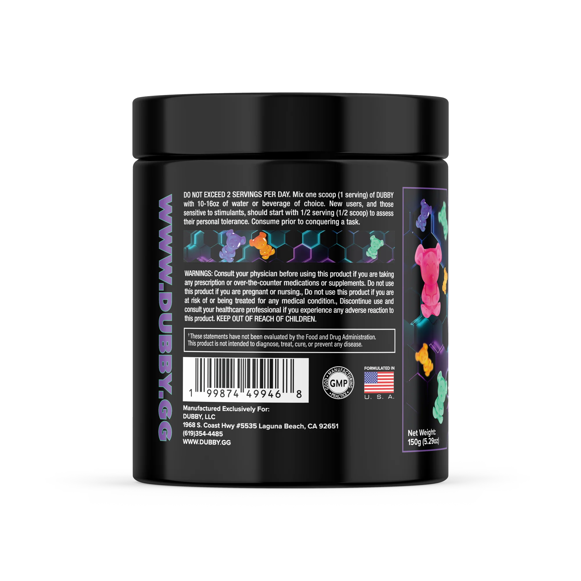 Sour Gummy Bear Energy Drink Tub - Image 4