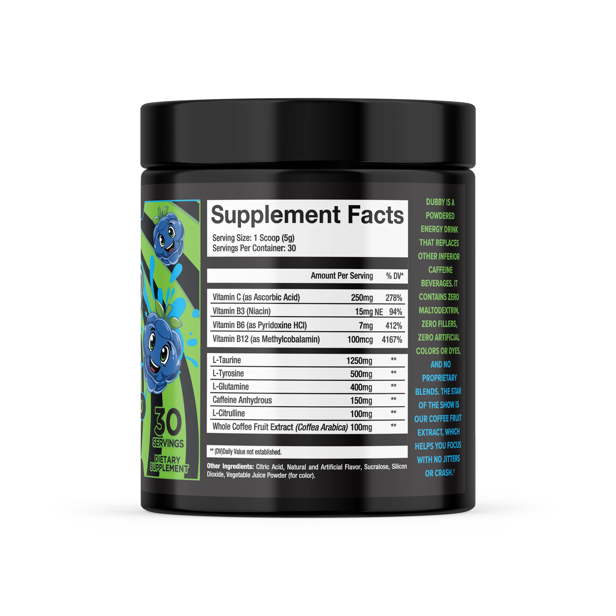 Sweet & Sour Blue Razz Energy Drink Tub - Image 3