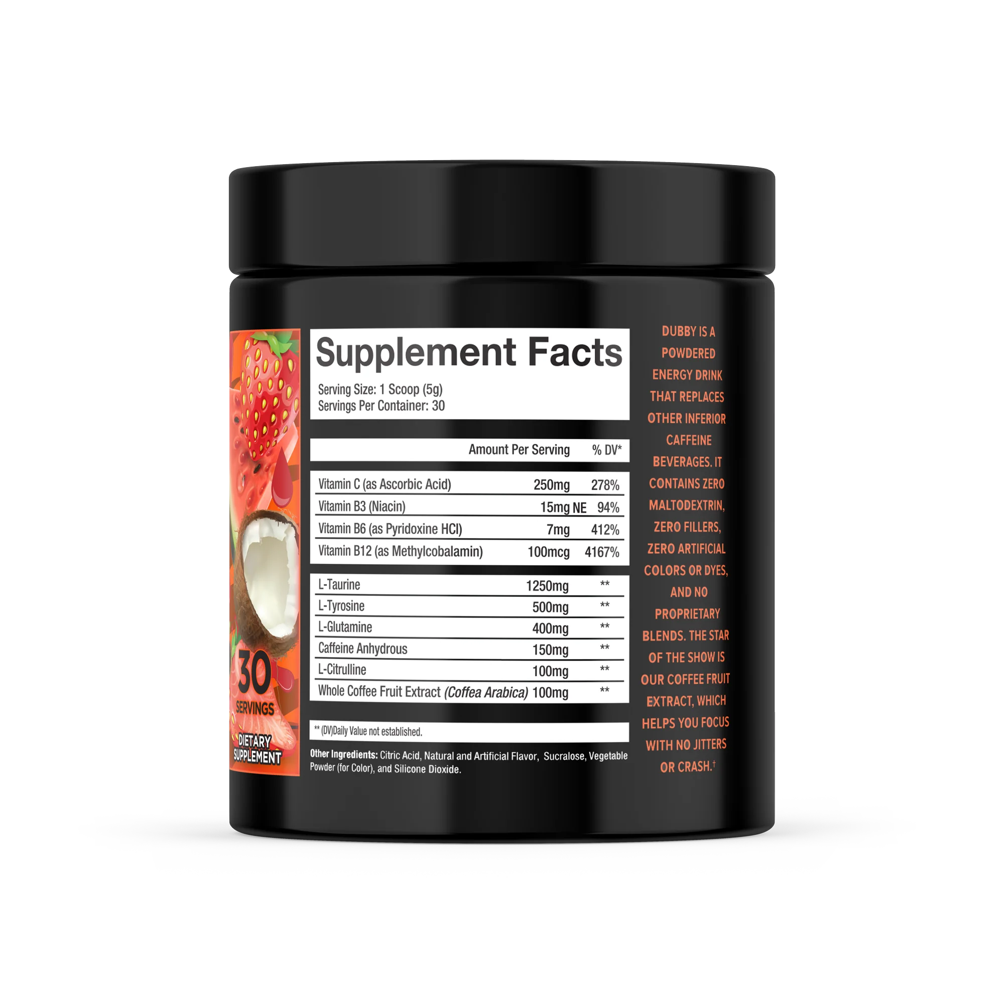 Tiger's Blood Flavor Energy Drink Tub - Image 4